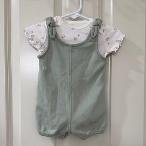 Carter's Green and White Kids Matching Set